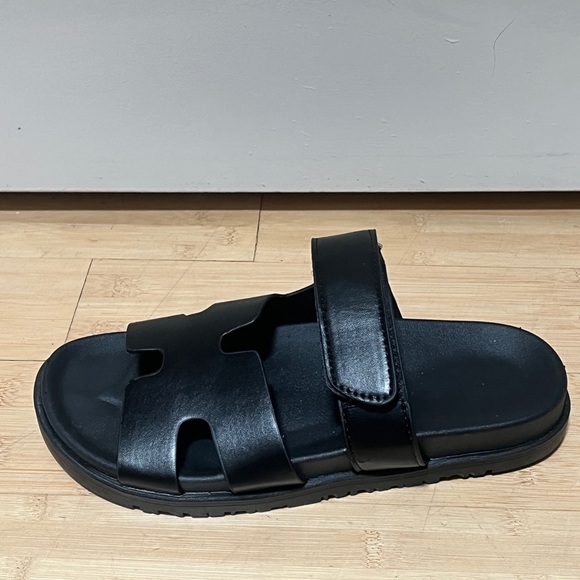 Never worn black Shuflie slides - Picture 3 of 5